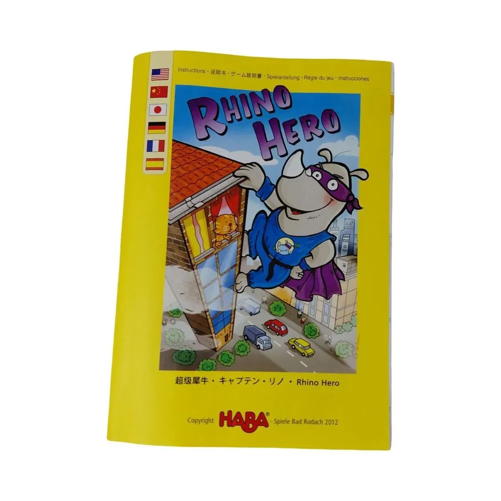HABA Rhino Hero Board Game Complete Box VG Family Fun